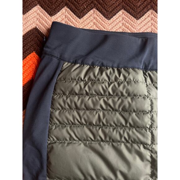 Backcountry Green and Black Puffer Mini Skirt sz M - Picture 7 of 9